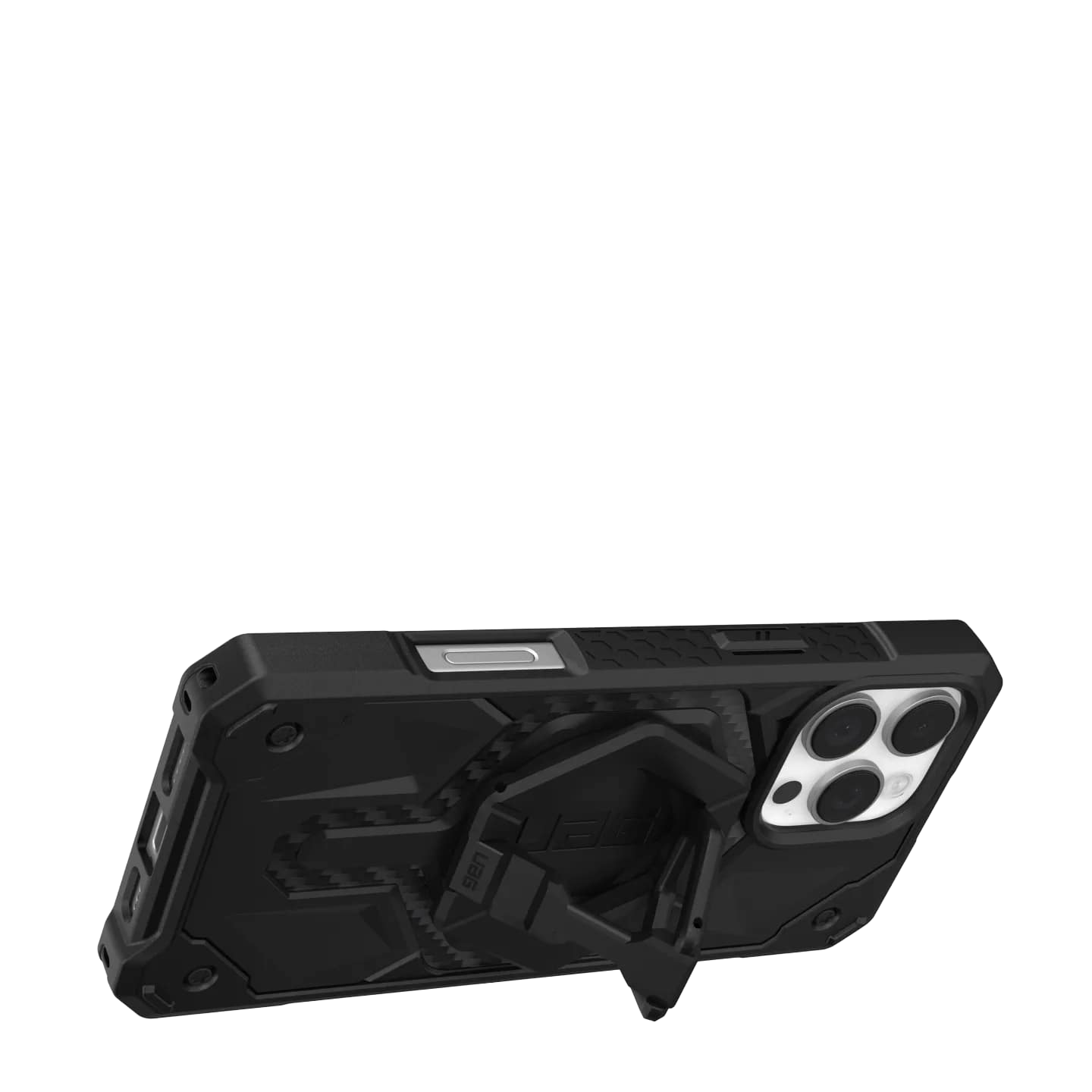 Ốp lưng iPhone 16 Pro Max UAG Monarch Pro - Carbon Fiber/Black Stand
