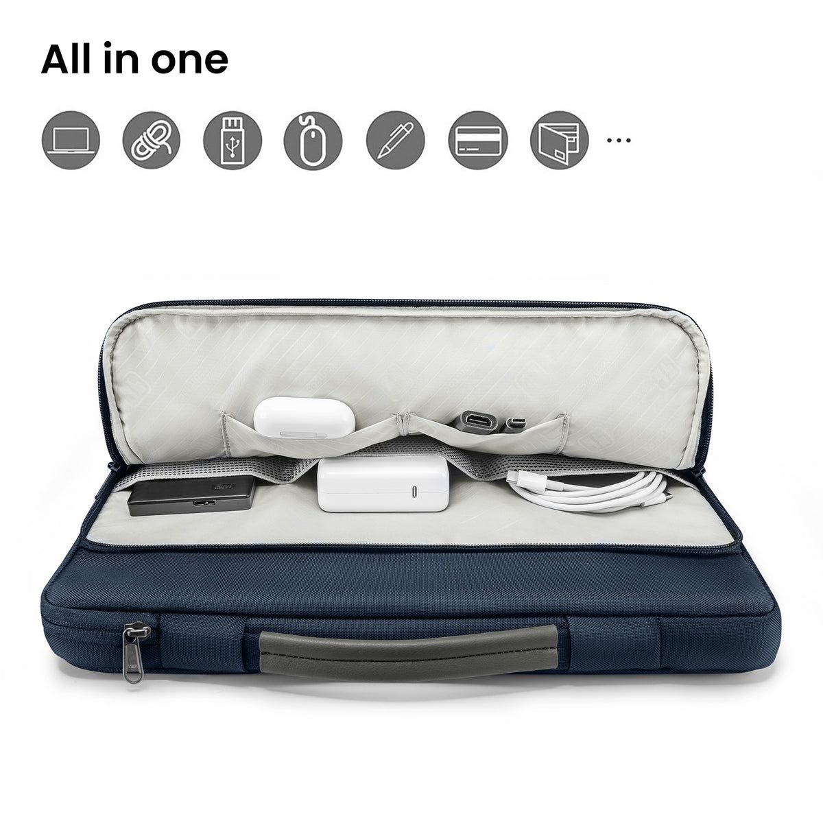 Túi Chống Sốc Tomtoc Briefcase MacBook/Laptop 13″ - Dark Blue