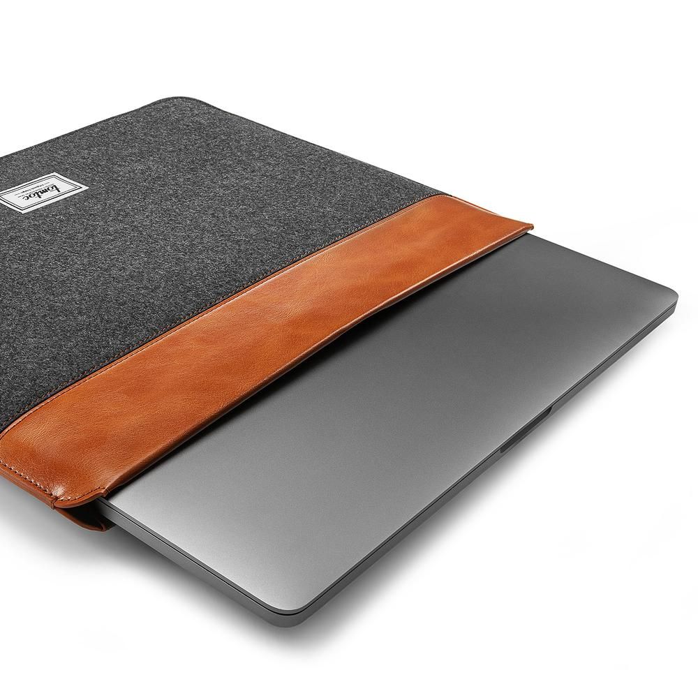  Túi Chống Sốc Tomtoc Felt & Pu Leather cho MacBook 13