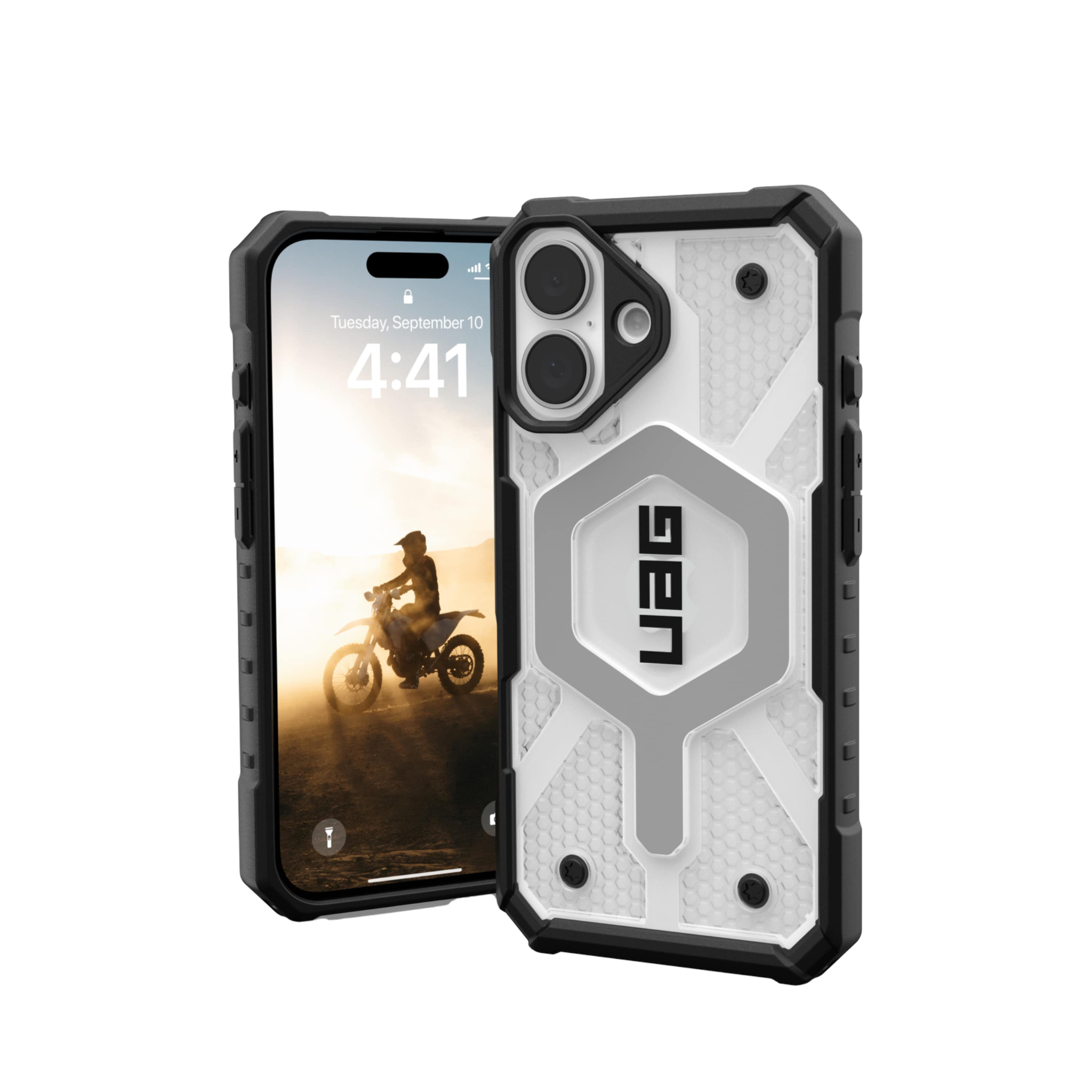 Ốp lưng iPhone 16 Plus UAG Pathfinder Clear Magsafe - Ice