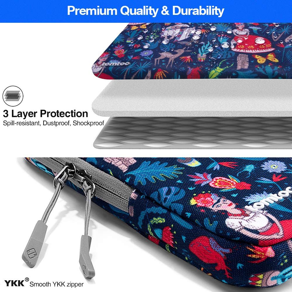 Túi Chống Sốc Tomtoc 360* Protective MacBook/Laptop 14” - Dazzling Blue