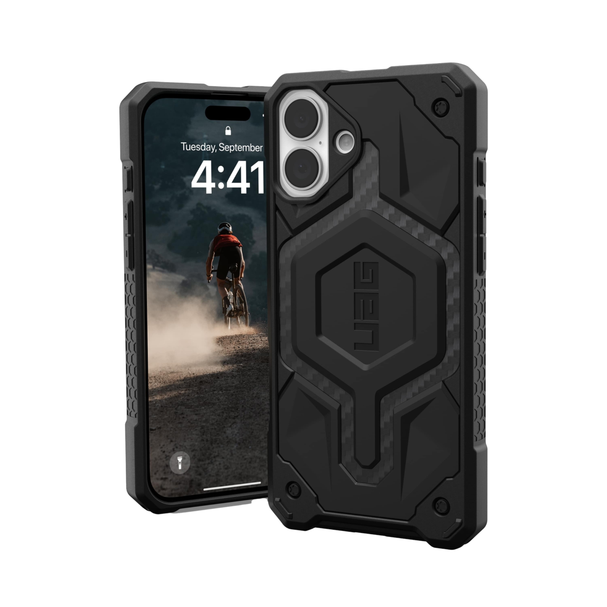 Ốp lưng iPhone 16 Plus UAG Monarch Pro - Carbon Fiber