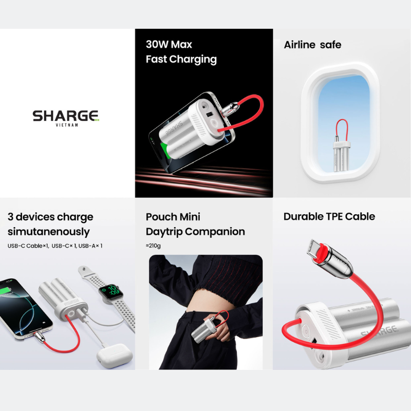 Pin sạc dự phòng Sharge Pouch Mini