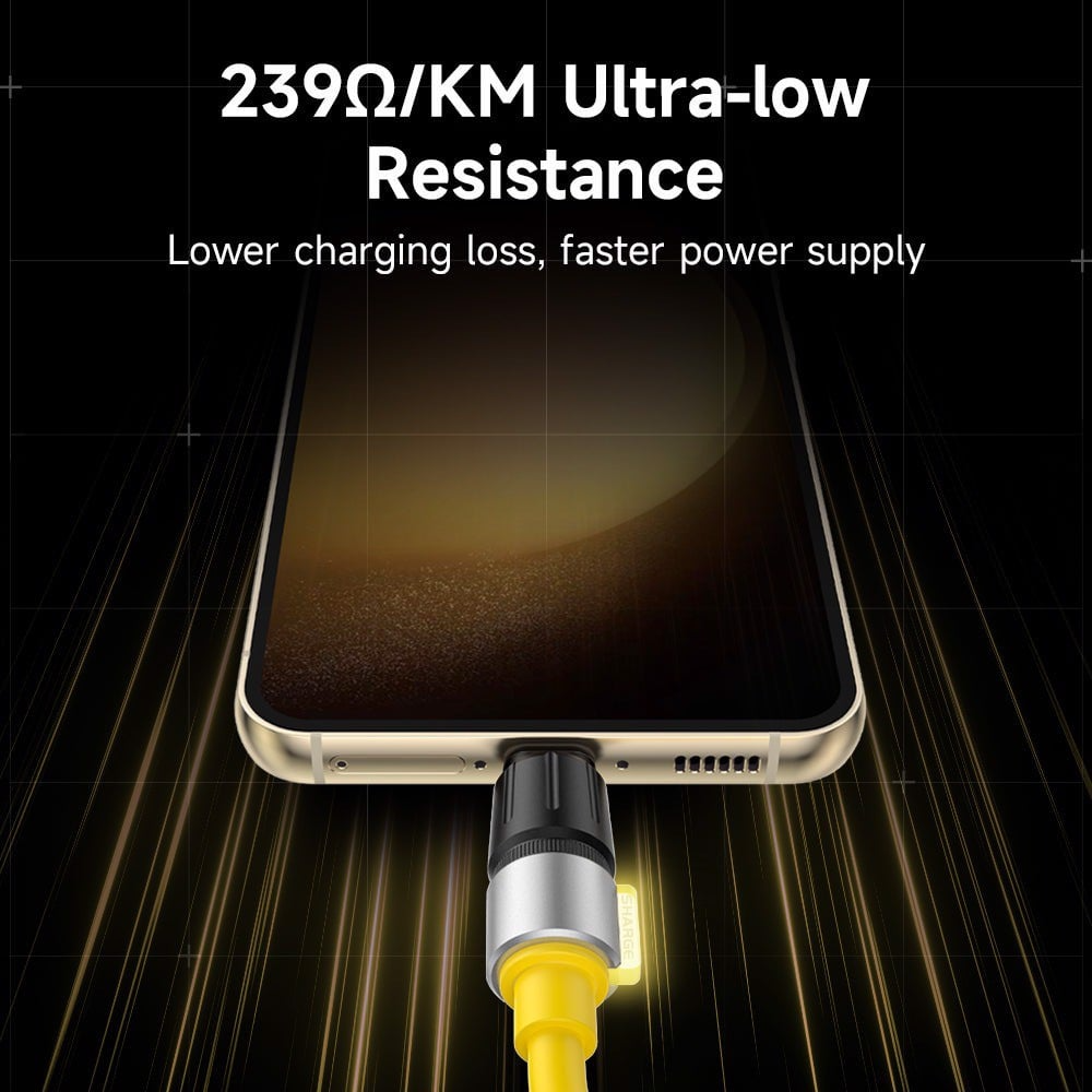 Cáp sạc Phantom USB-C sang USB-C 100W (Có đèn LED)