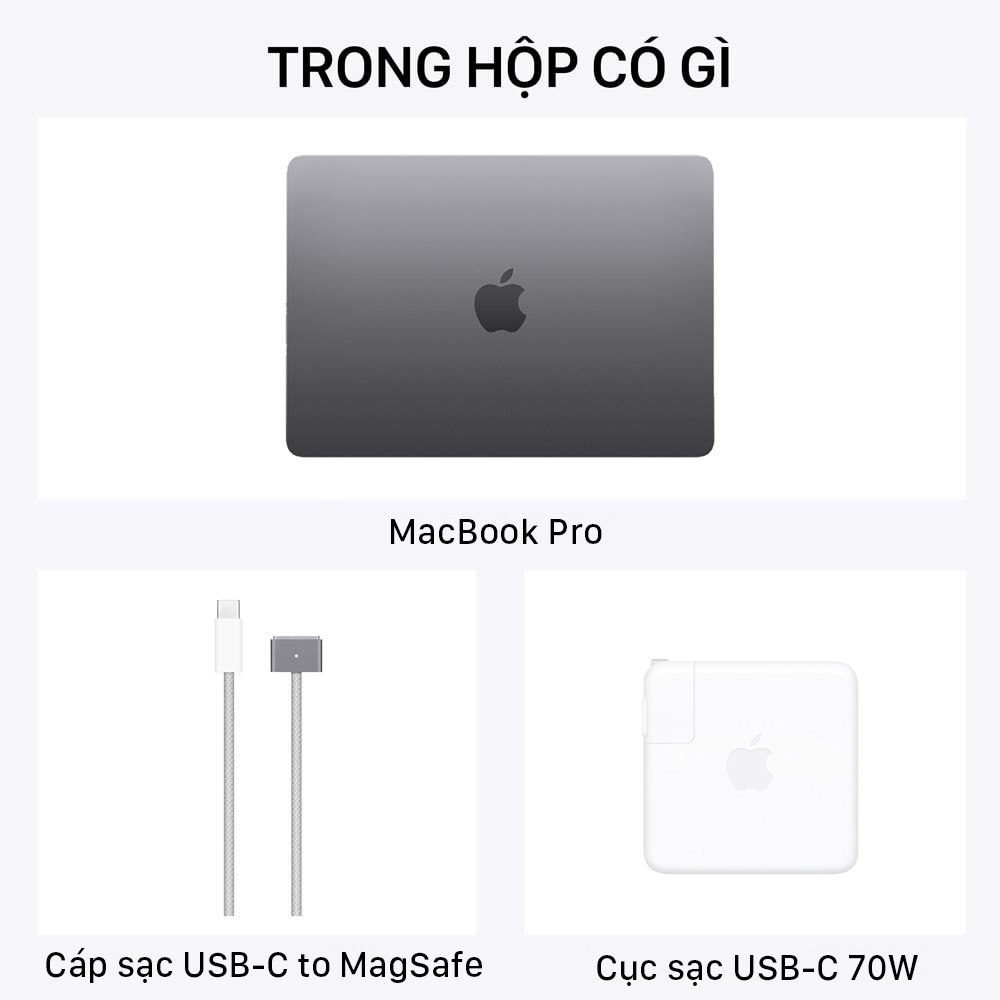 MacBook Pro 14 inch M3 8 CPU / 10 GPU / 16GB RAM / 1TB - Chính hãng VN