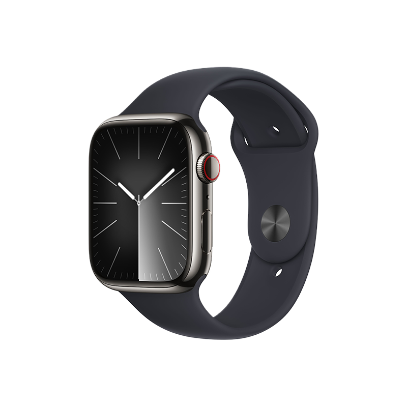  Apple Watch Series 9 GPS + Cellular - Mặt thép 41mm, dây Sport band - Chính hãng 