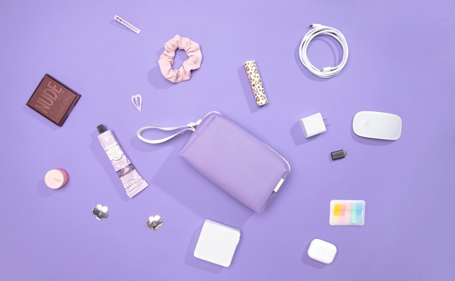 Túi Chống Sốc Tomtoc Organized Corner Armor + Pouch MacBook 13” - Violet
