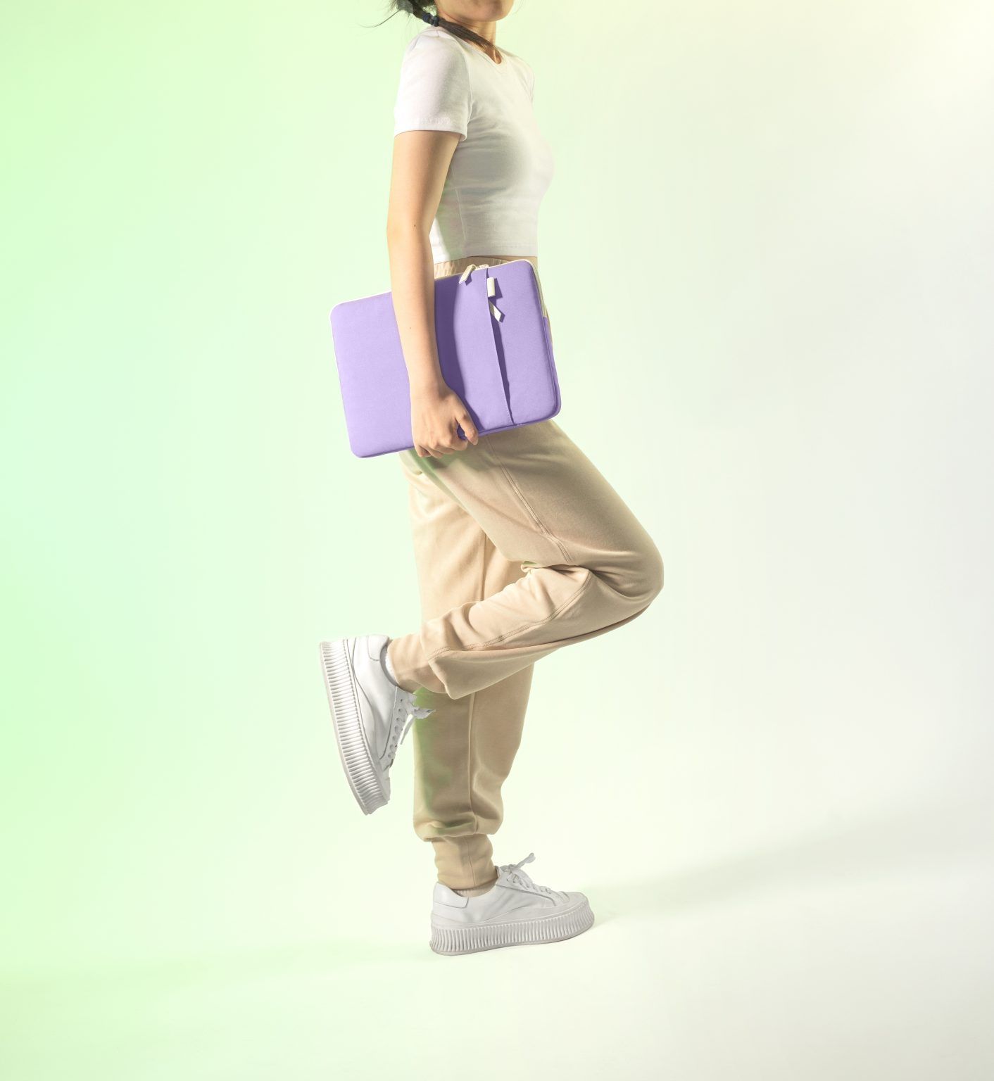 Túi Chống Sốc Tomtoc Organized Corner Armor + Pouch MacBook 13” - Violet