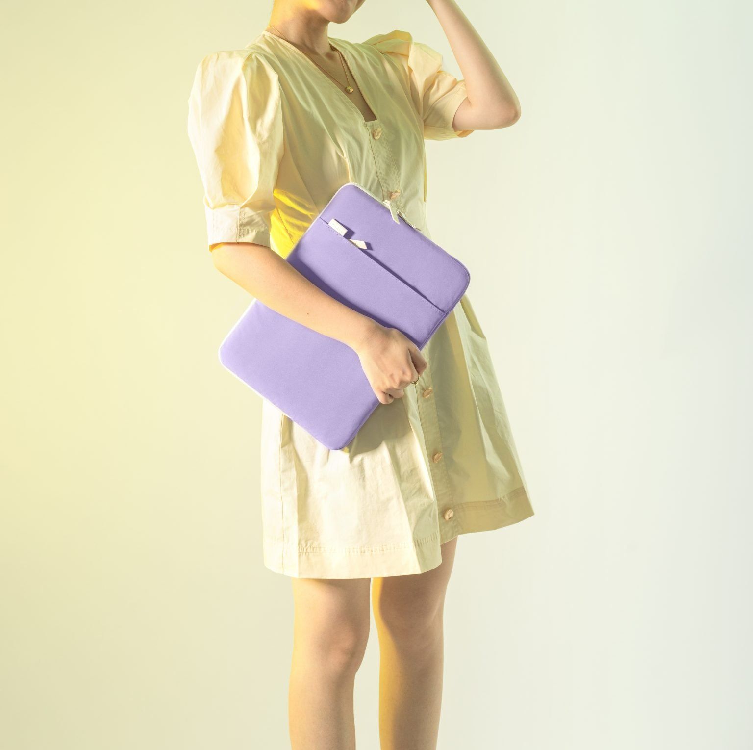 Túi Chống Sốc Tomtoc Organized Corner Armor + Pouch MacBook 13” - Violet