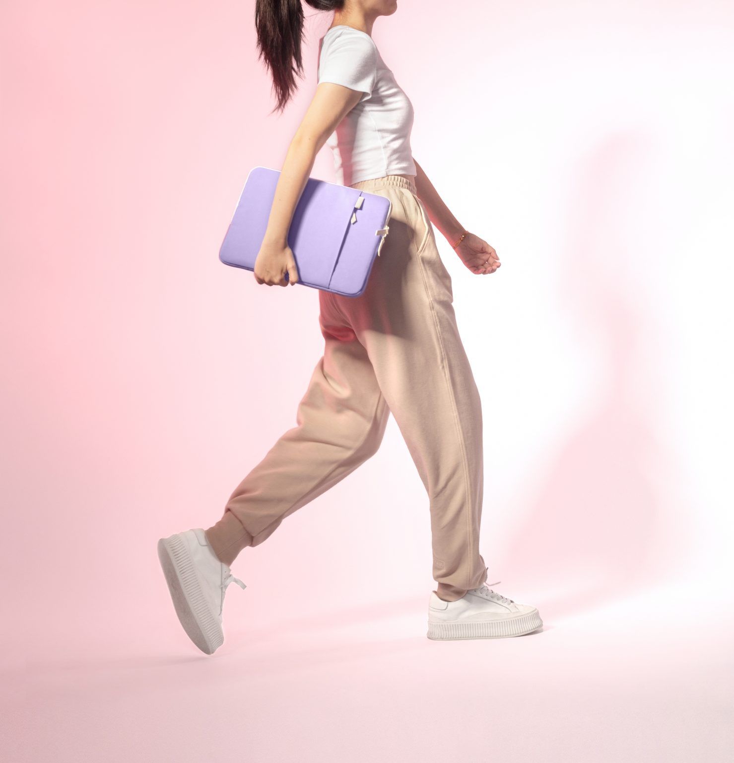Túi Chống Sốc Tomtoc Organized Corner Armor + Pouch MacBook 13” - Violet