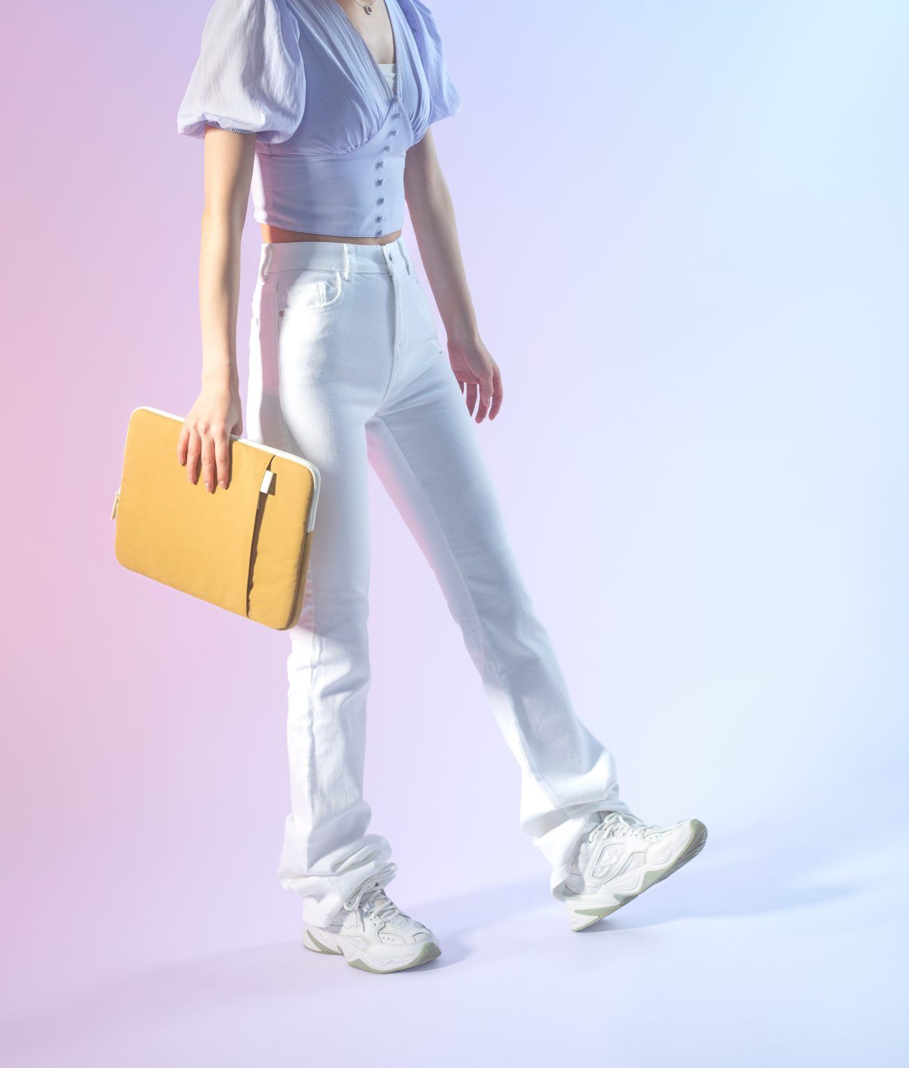 Túi Chống Sốc Tomtoc Organized Corner Armor + Pouch MacBook 13” - Yellow