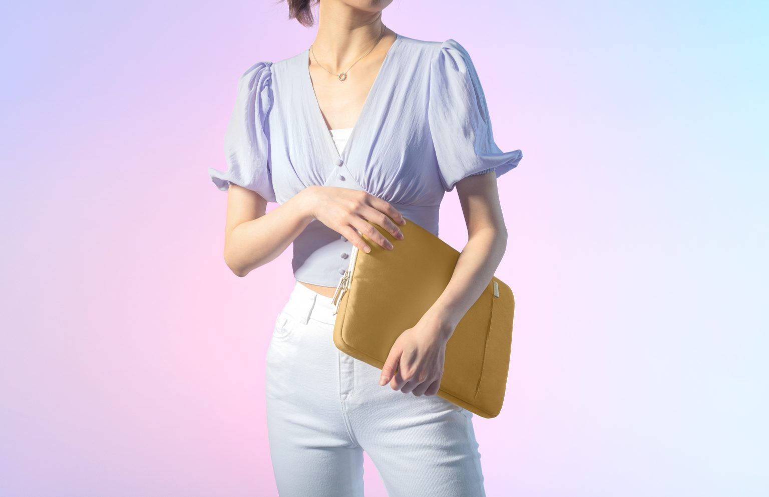 Túi Chống Sốc Tomtoc Organized Corner Armor + Pouch MacBook 13” - Yellow