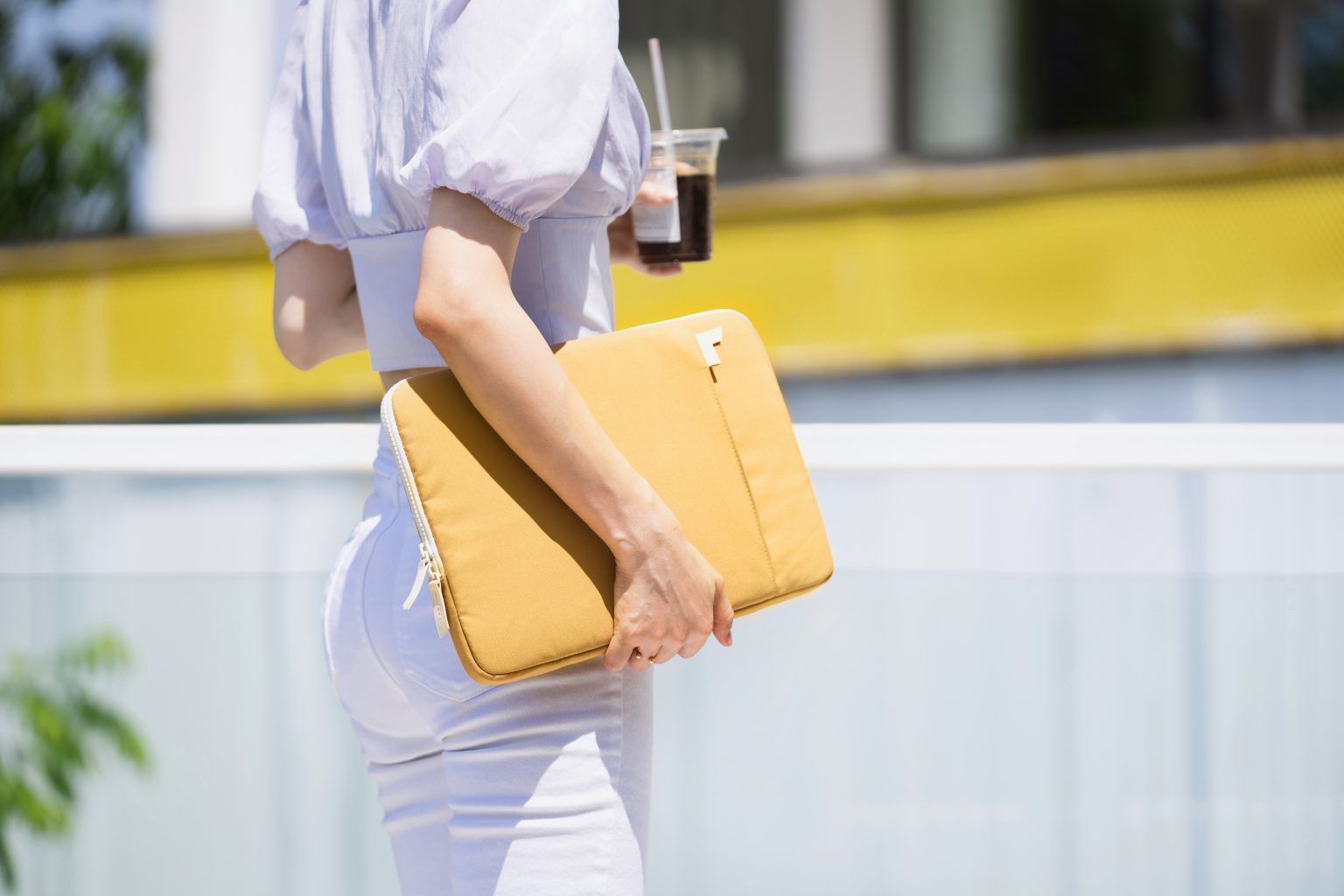 Túi Chống Sốc Tomtoc Organized Corner Armor + Pouch MacBook 13” - Yellow