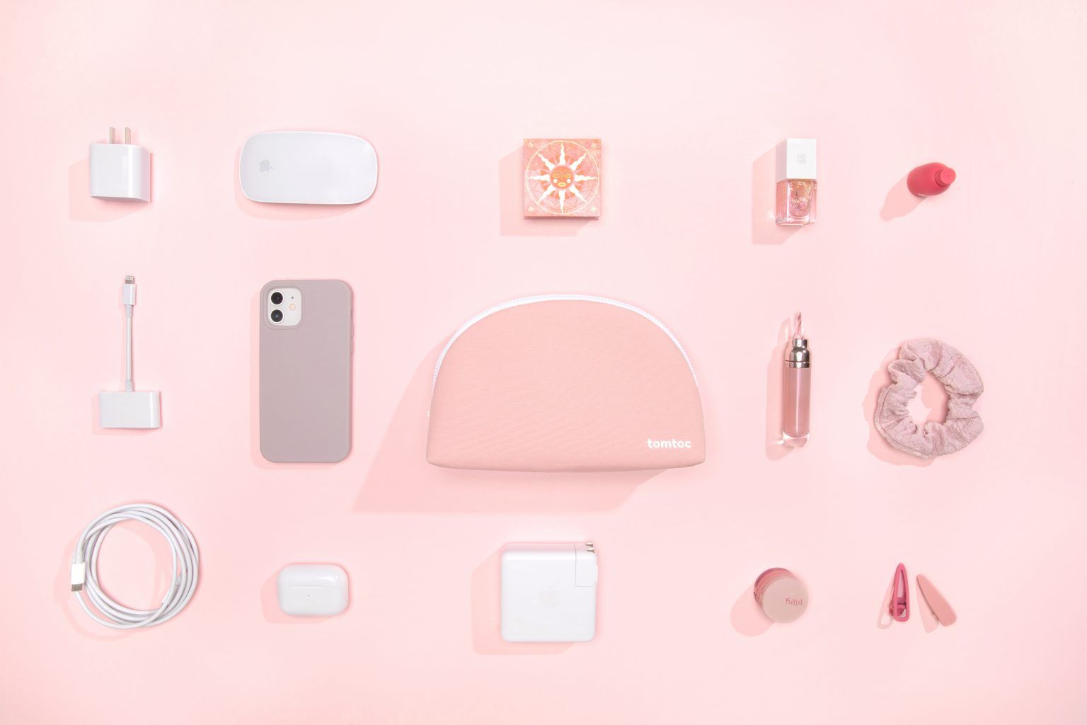 Túi Chống Sốc Tomtoc Shell Pouch MacBook/Laptop 13” - Pink