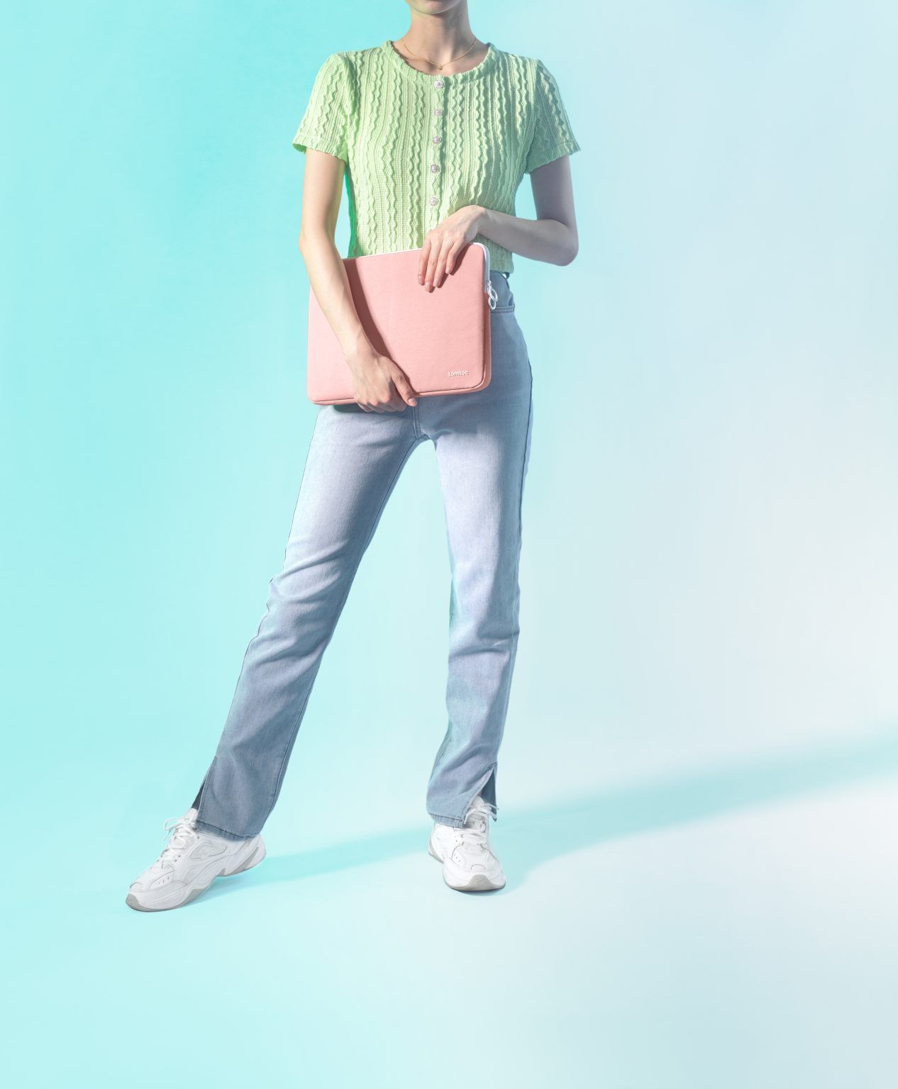 Túi Chống Sốc Tomtoc Shell Pouch MacBook/Laptop 13” - Pink
