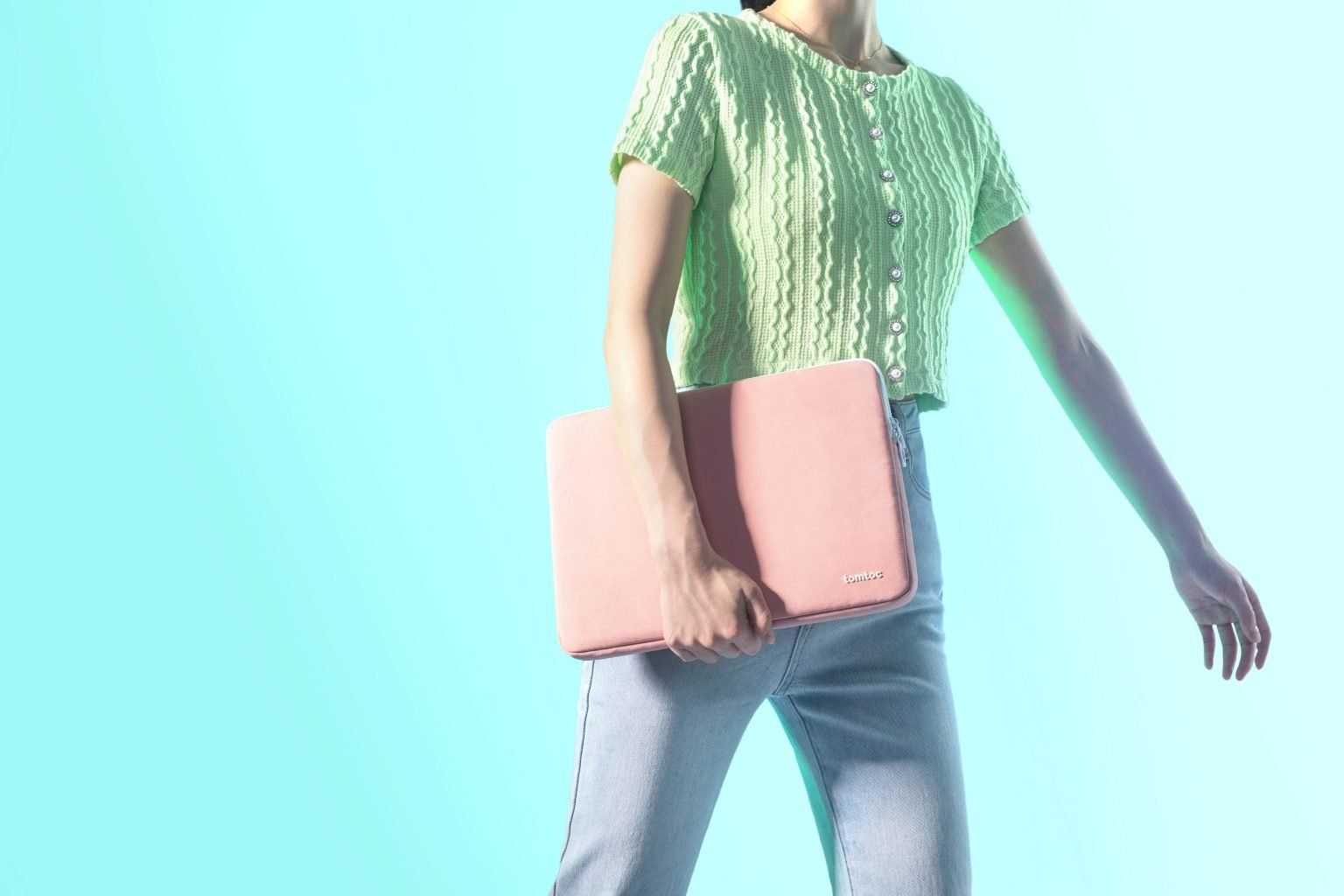 Túi Chống Sốc Tomtoc Shell Pouch MacBook/Laptop 13” - Pink