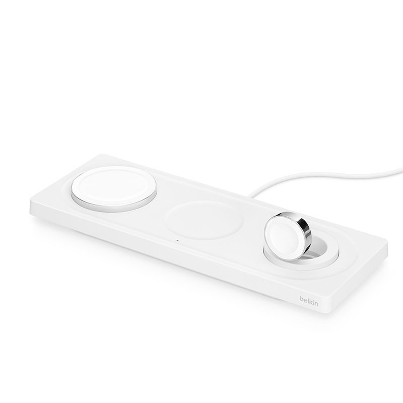 Dock Belkin BOOST↑CHARGE™ PRO 3-in-1 Wireless Charger Pad sạc MagSafe - Hàng chính hãng