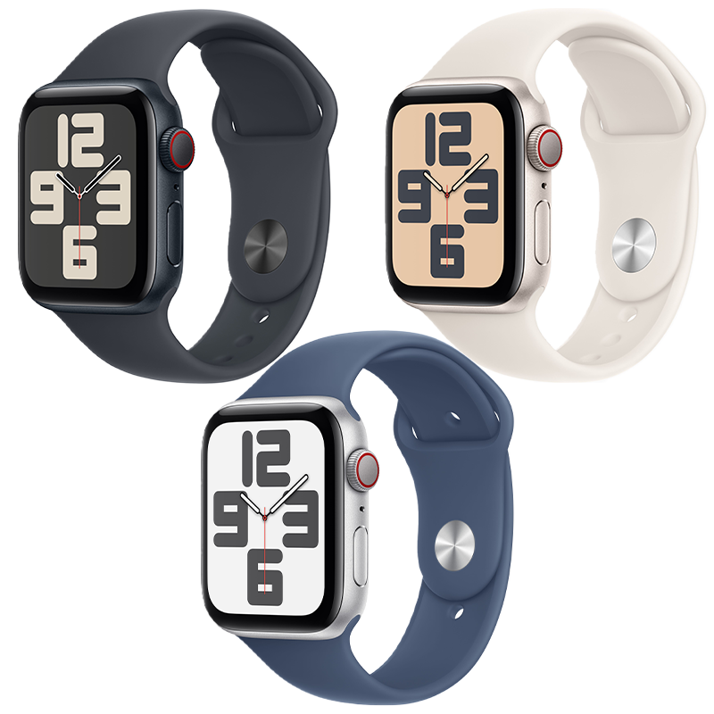 Apple Watch SE 2024 GPS + Cellular - Mặt nhôm 40mm - dây Sport Band - Chính hãng