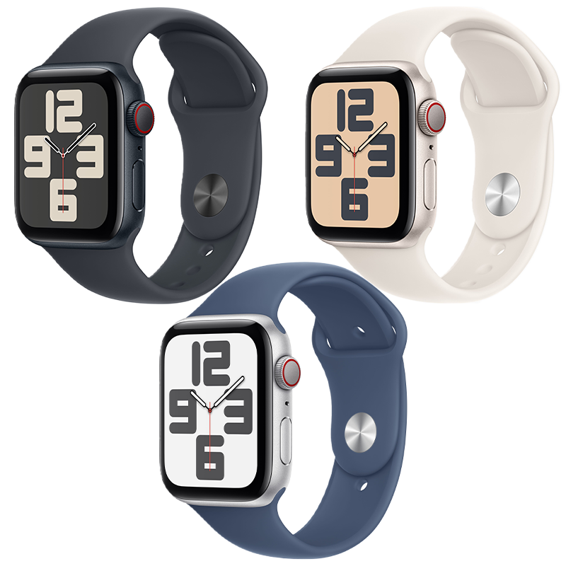 Apple Watch SE 2024 GPS + Cellular - Mặt nhôm 44mm - dây Sport Band - Chính hãng