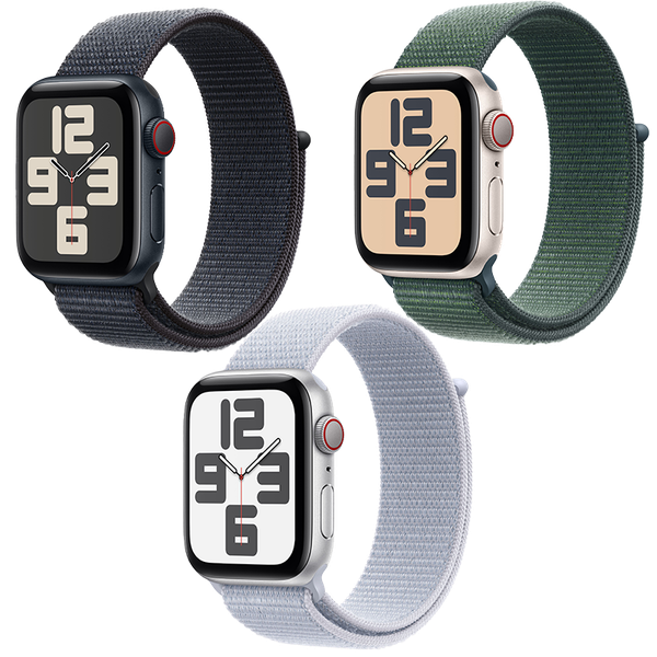 Apple Watch SE 2024 GPS Cellular- Mặt nhôm 40mm - dây Sport Loop – Vender