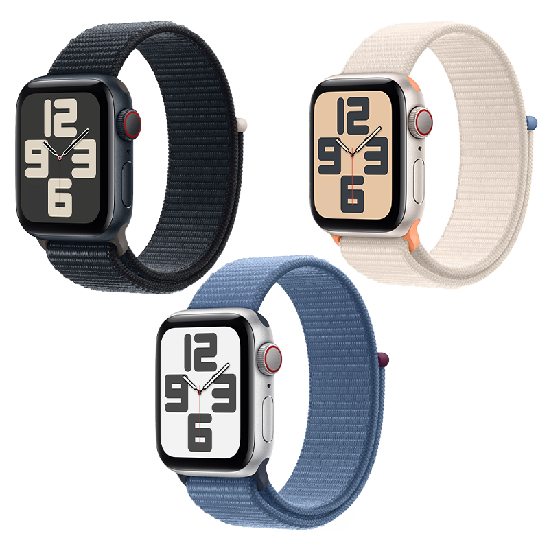 Apple Watch SE 2023 GPS + Cellular - Mặt nhôm - Dây Sport Loop - 44mm - Chính hãng