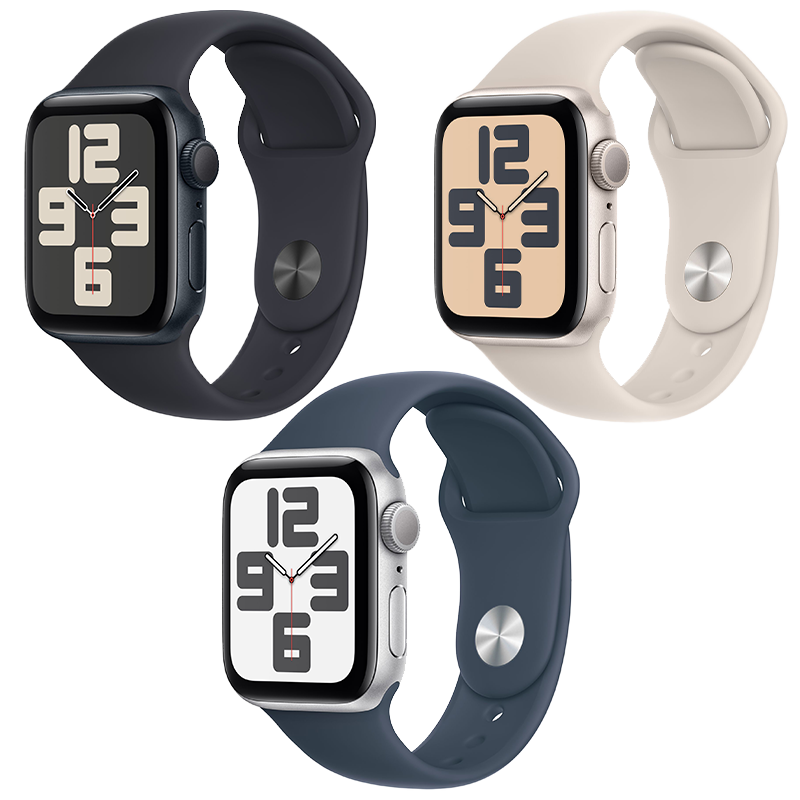 Apple Watch SE 2023 GPS - Mặt nhôm - Dây cao su - 44mm - Chính hãng