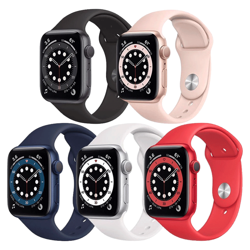  Apple Watch Series 6 GPS - Mặt nhôm - Dây cao su - 40mm - Hàng chính hãng 