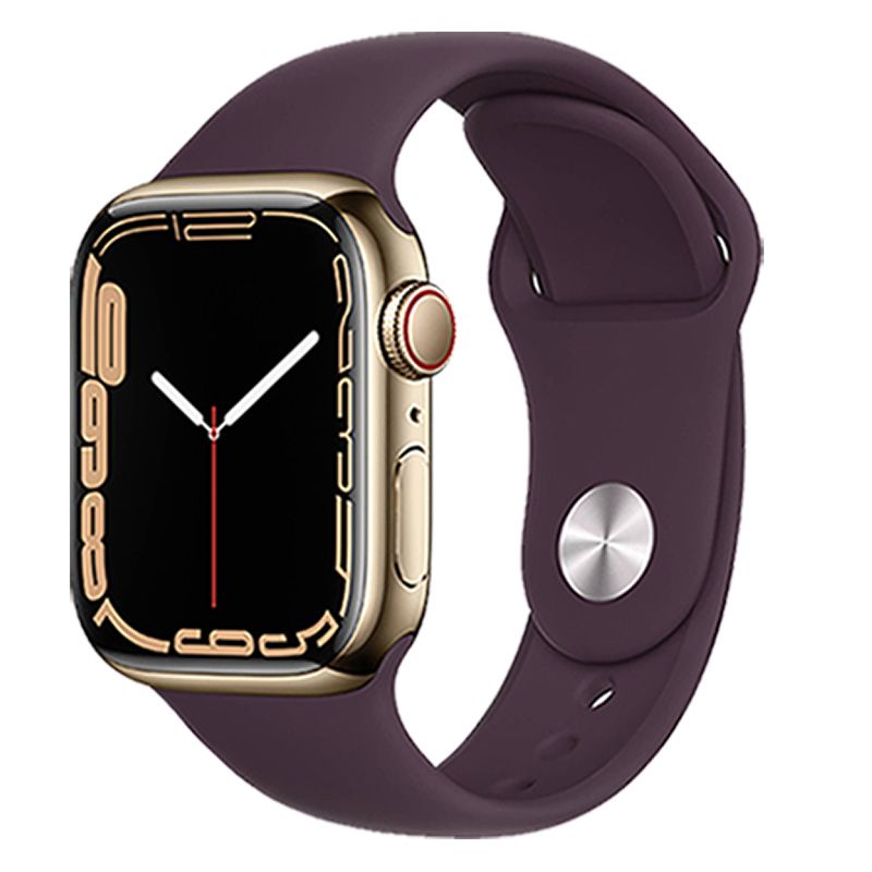  Apple Watch Series 7 GPS + Cellular - Mặt thép 45mm, dây cao su - Nhiều màu - Hàng chính hãng 