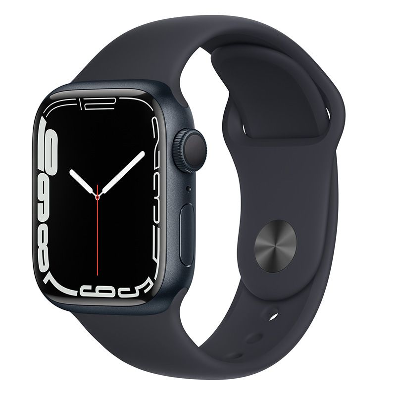 Apple Watch Series 7 GPS 41mm dây cao su Sport Band - Nhiều màu - Hàng chính hãng