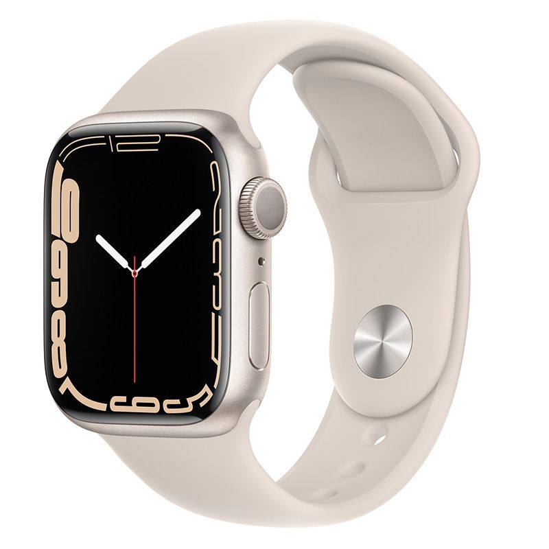 Apple Watch Series 7 GPS 41mm dây cao su Sport Band - Nhiều màu - Hàng chính hãng