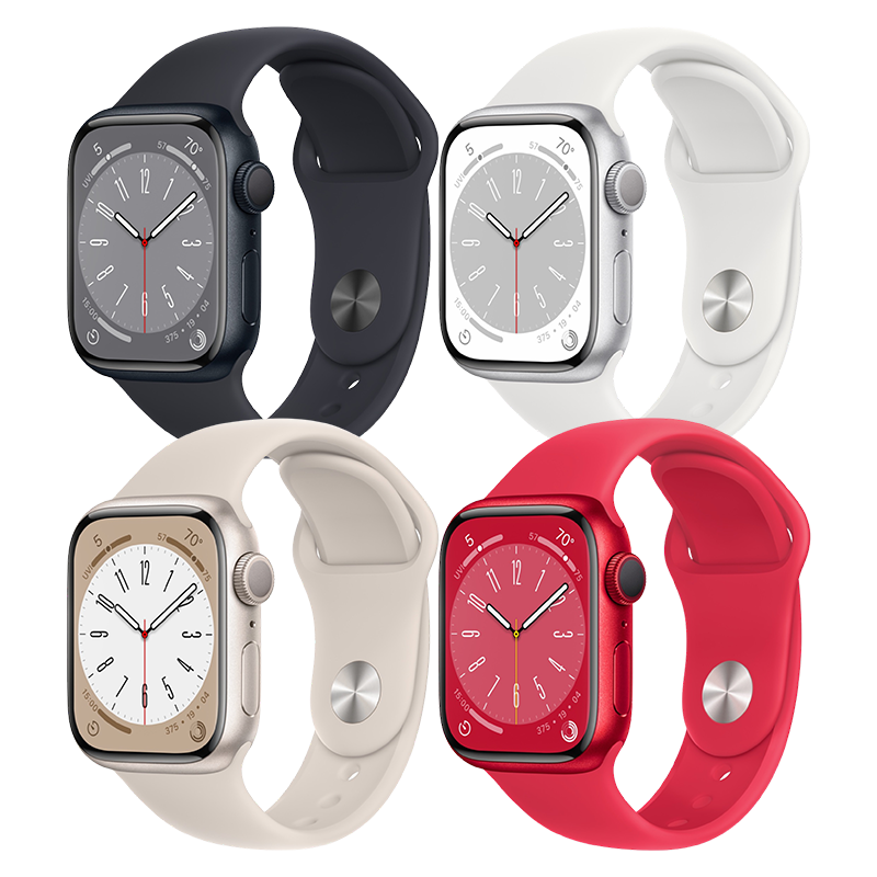  Apple Watch Series 8 GPS 45mm dây cao su Sport Band - Nhiều màu - Hàng chính hãng 