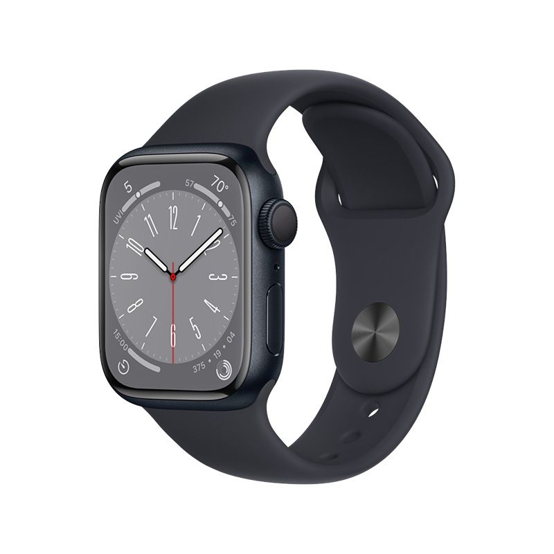Apple Watch Series 8 GPS 45mm dây cao su Sport Band - Nhiều màu - Hàng chính hãng