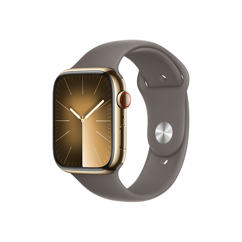 Apple Watch Series 9 GPS + Cellular - Mặt thép 45mm, dây Sport band - Chính hãng