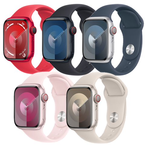 Apple Watch Series 9 GPS + Cellular 45mm dây cao su Sport Band - Chính hãng