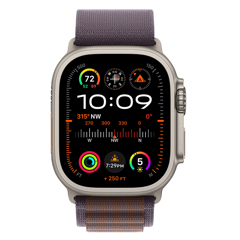  Apple Watch Ultra 2 49mm GPS + Cellular Titanium Case dây Indigo Alpine Loop 