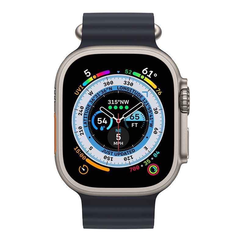  Apple Watch Ultra 49mm GPS + Cellular Titanium Case với dây Midnight Ocean Band 