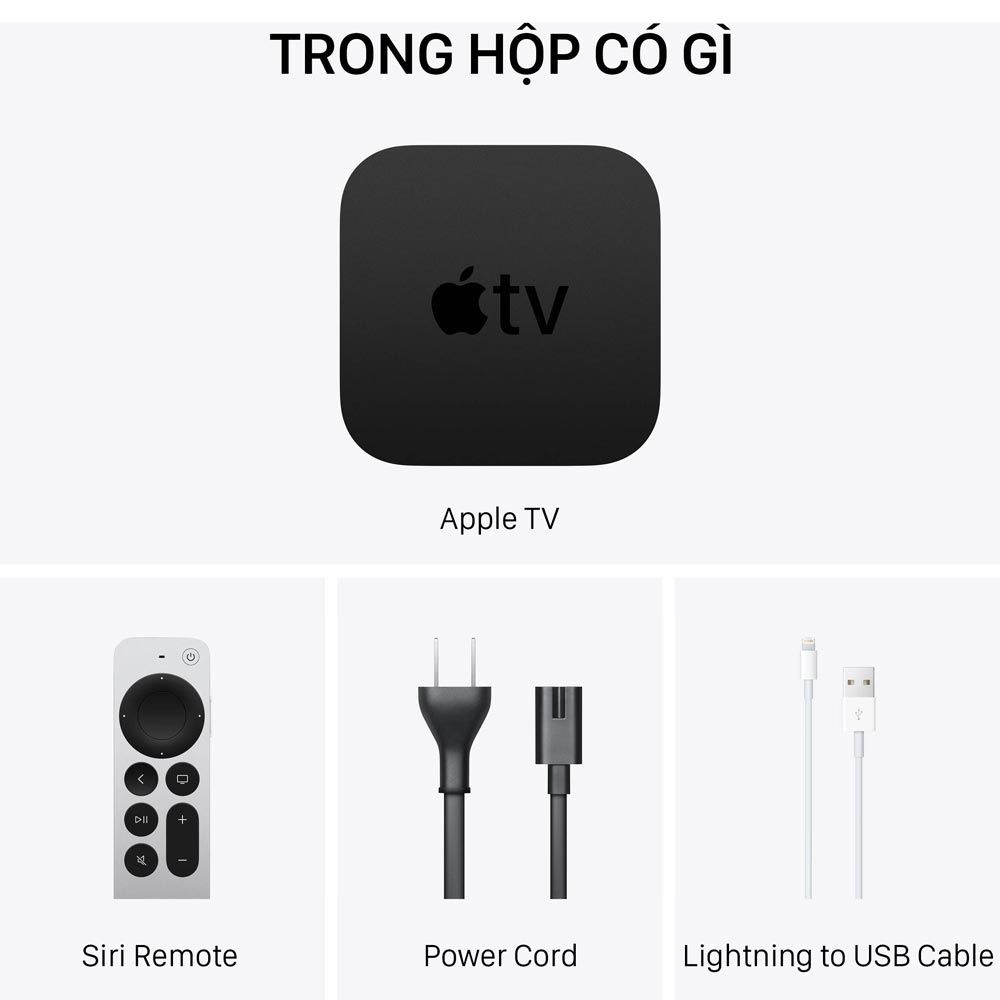  Apple TV 2021 4K 64GB - Hàng chính hãng - Part: MXH02 