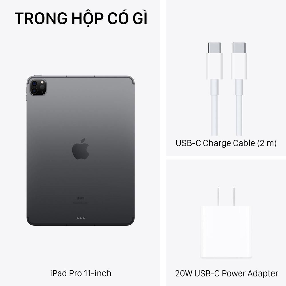 iPad Pro 11-inch M1 - 128GB Wi-Fi + 5G (Cellular) - Hàng chính hãng