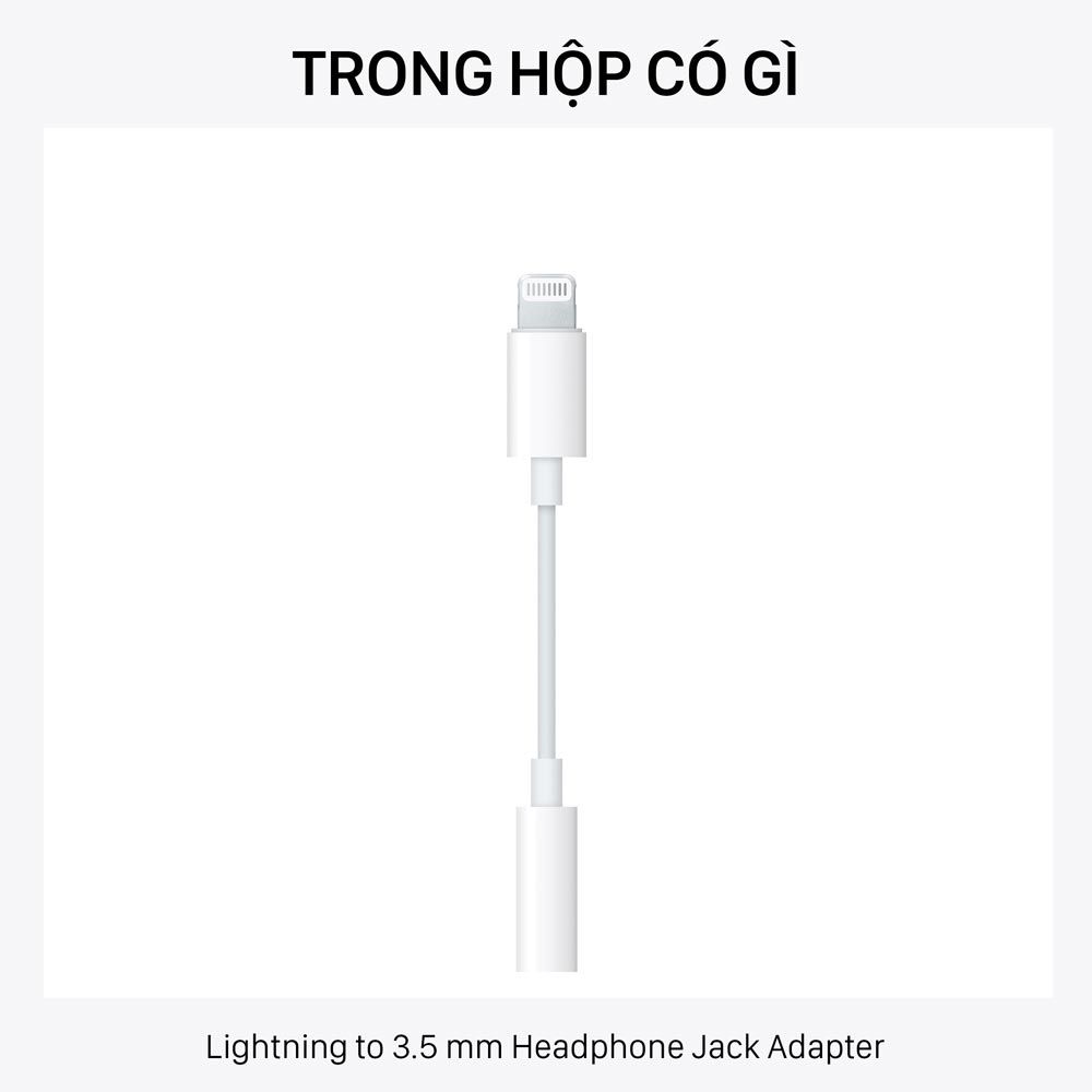 Apple Lightning to 3.5 mm Headphone Jack Adapter - Hàng chính hãng
