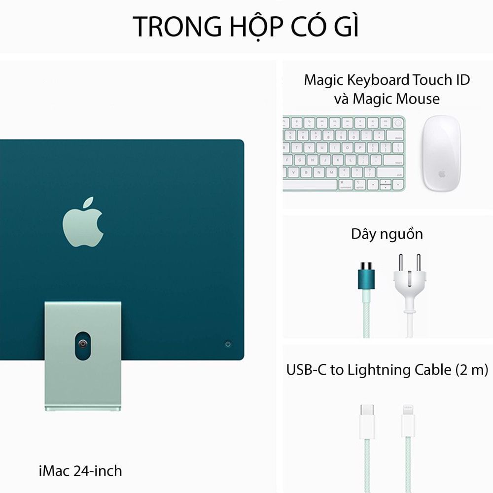 iMac M3 2023 24-inch 4.5K 8 CPU / 10 GPU / 8GB / 512GB - Hàng chính hãng