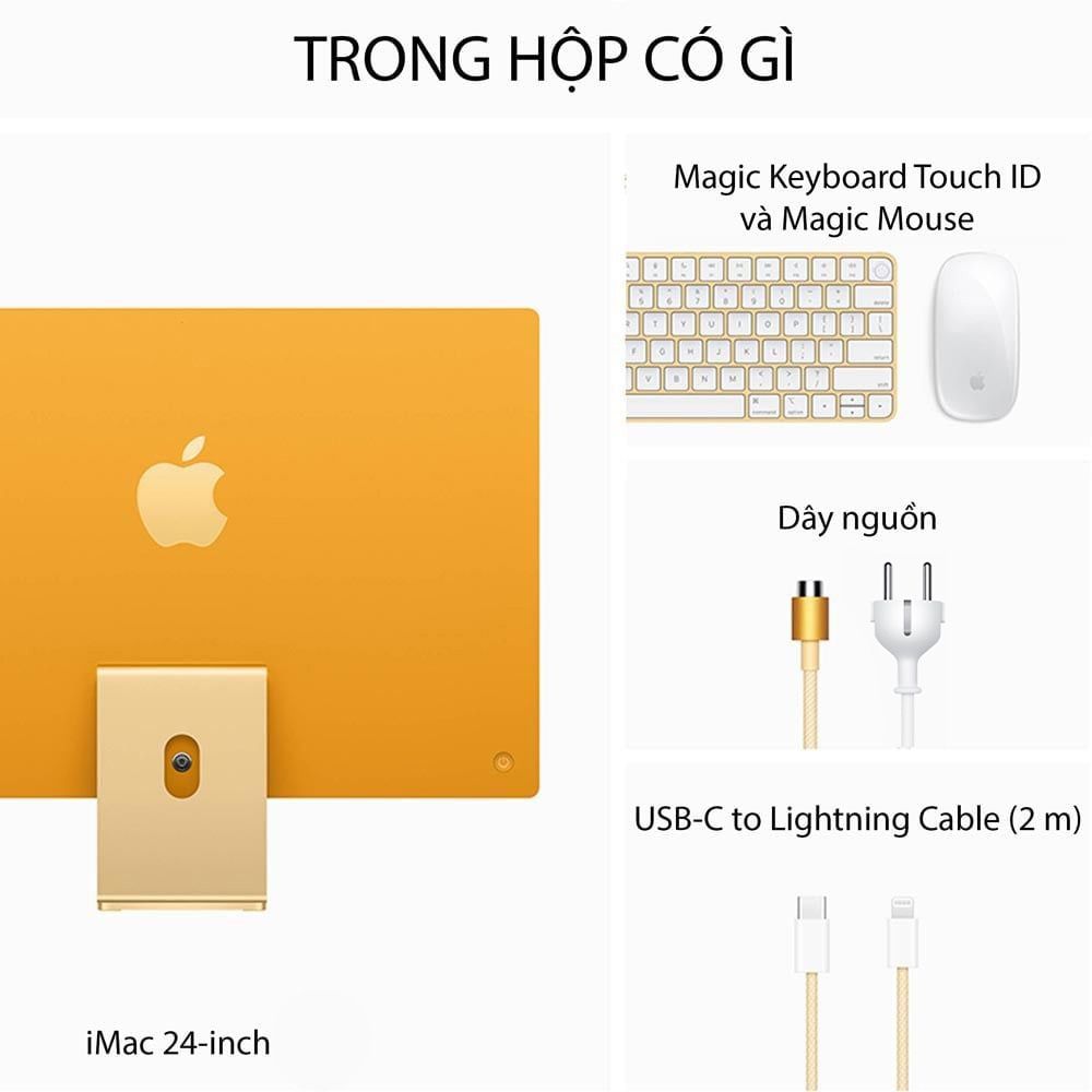 iMac M3 2023 24-inch 4.5K 8 CPU / 10 GPU / 16GB / 512GB - Hàng chính hãng