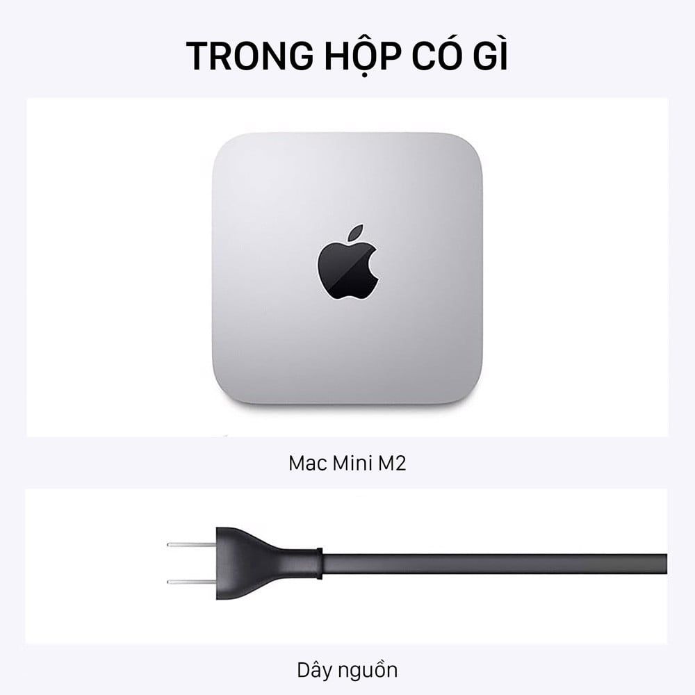 Mac Mini M2 8-Core CPU / 10-Core GPU / 24GB RAM / 512GB - Chính hãng - Part: Z16K0005Z