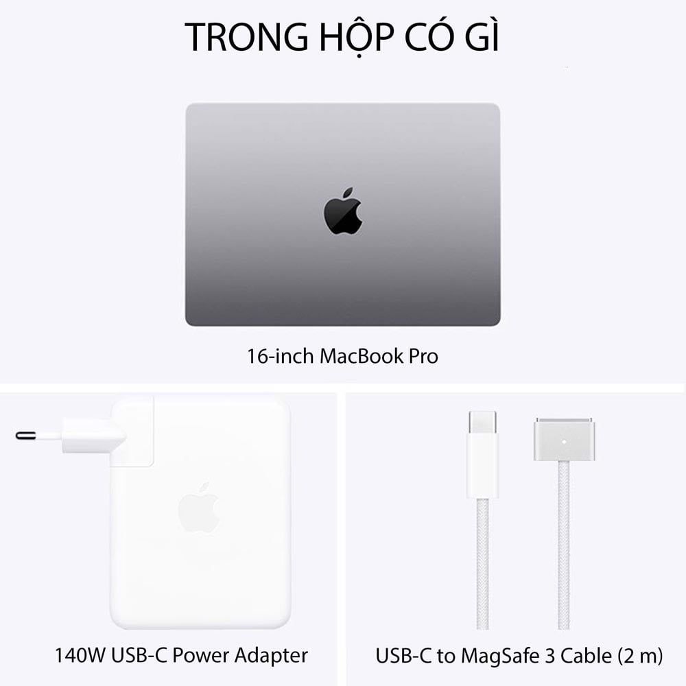 MacBook Pro 16 inch M2 Max 12-Core CPU / 38-Core GPU / 32GB RAM / 1TB - Chính hãng VN