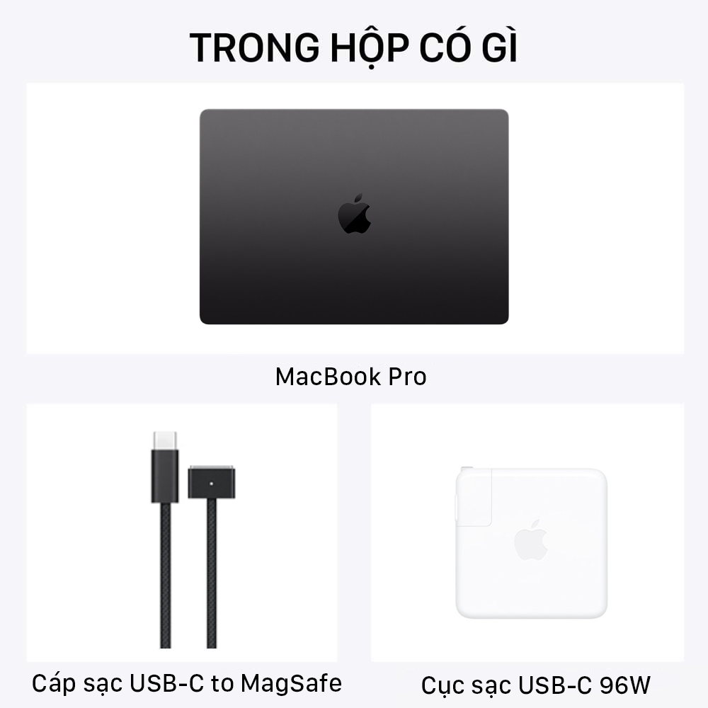 MacBook Pro 14 inch M3 Max 14 CPU / 30 GPU / 36GB RAM / 1TB - Chính hãng VN