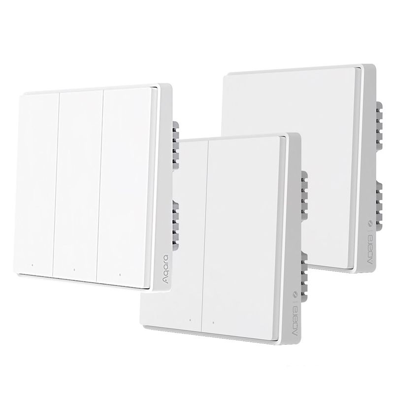 Công tắc gắn tường vuông Aqara D1 Smart Wall Switch 3 nút