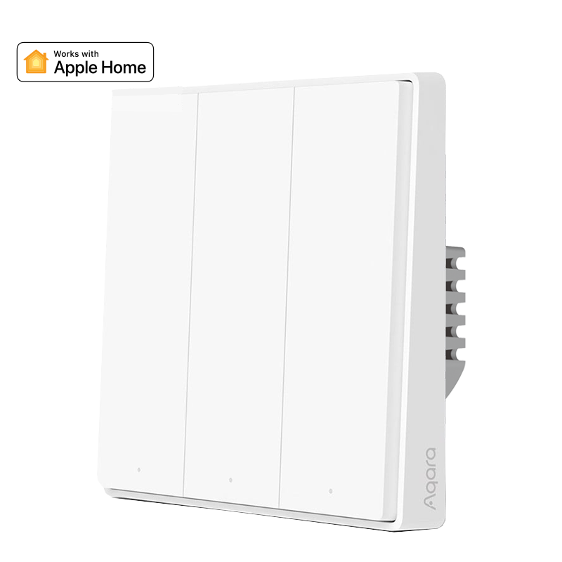 Công tắc gắn tường vuông Aqara D1 Smart Wall Switch 3 nút