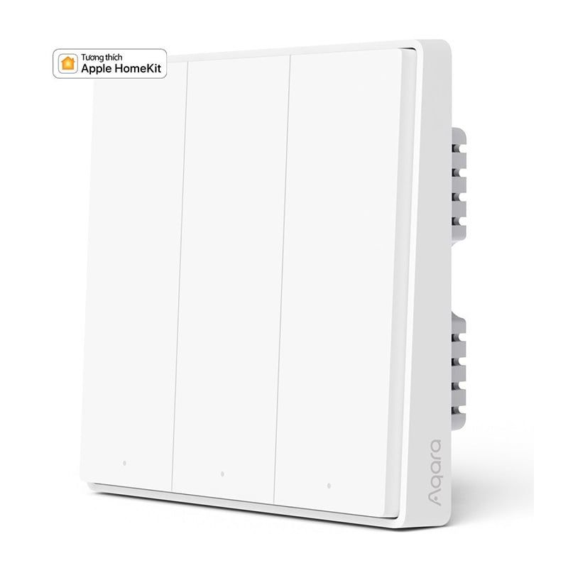 Công tắc gắn tường vuông Aqara D1 Smart Wall Switch 3 nút