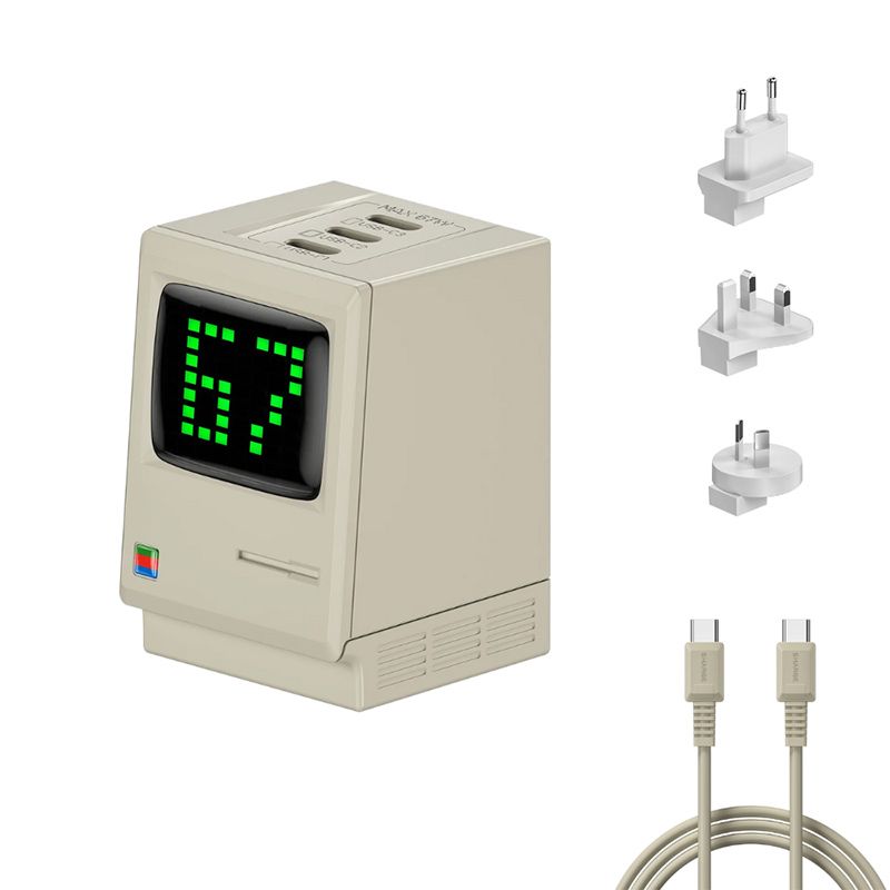 Củ sạc Shargeek Retro 67W 3 cổng USB-C Chính hãng Việt Nam
