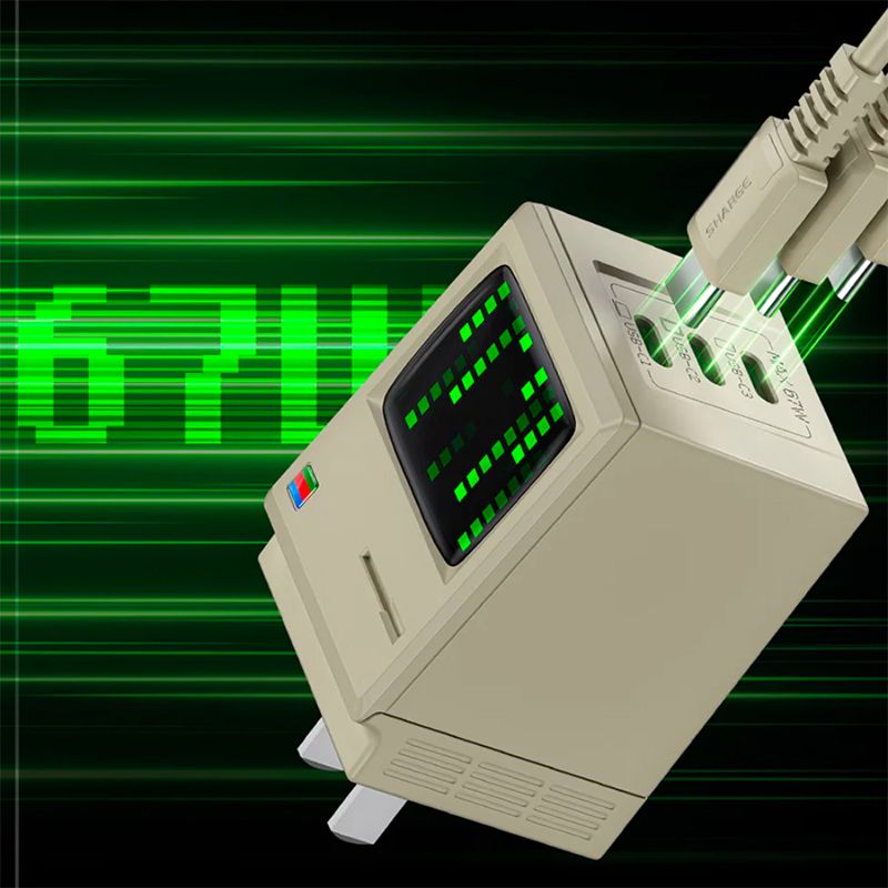 Củ sạc Shargeek Retro 67W 3 cổng USB-C Chính hãng Việt Nam