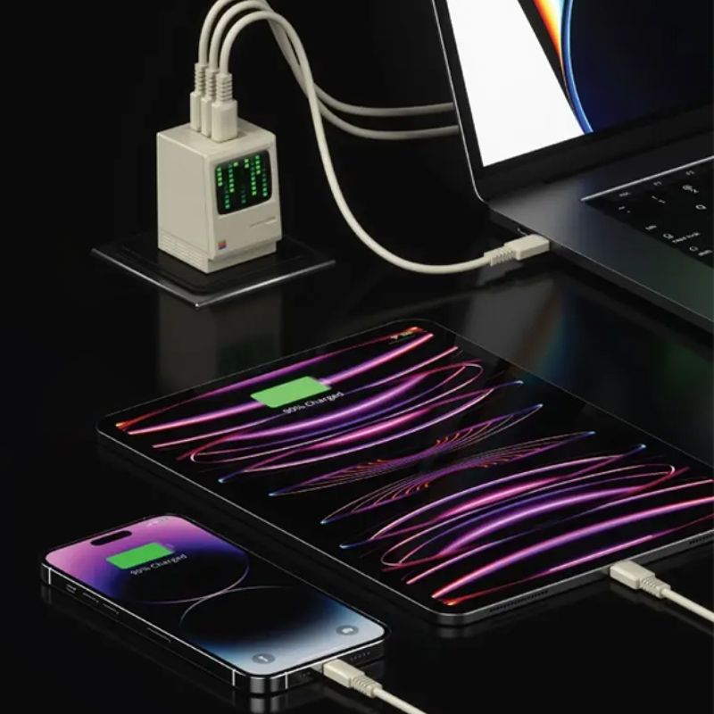 Củ sạc Shargeek Retro 67W 3 cổng USB-C Chính hãng Việt Nam